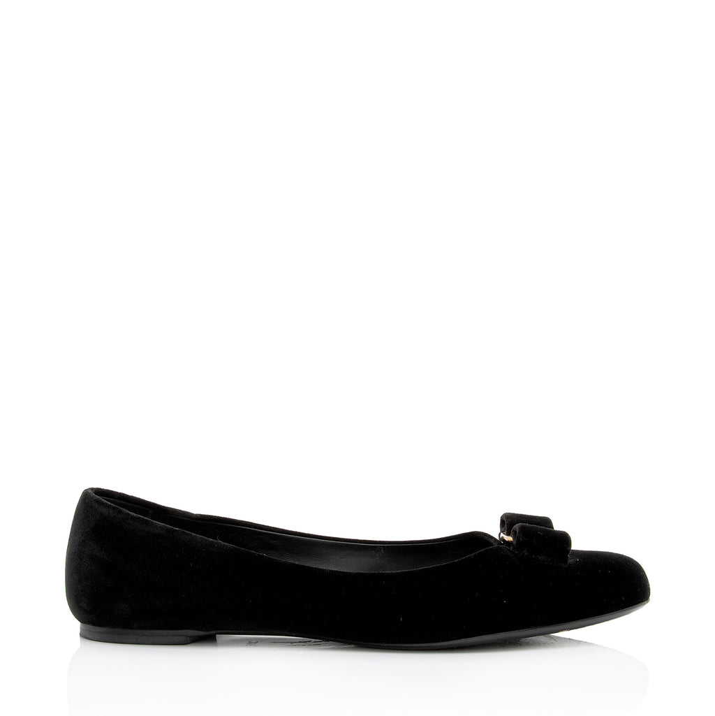 Louis Vuitton - Authenticated Ballet Flats - Suede Black for Women, Good Condition