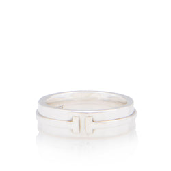 Tiffany & Co. Sterling Silver Tiffany T Ring - Size 7 (SHF-tEU3iI)