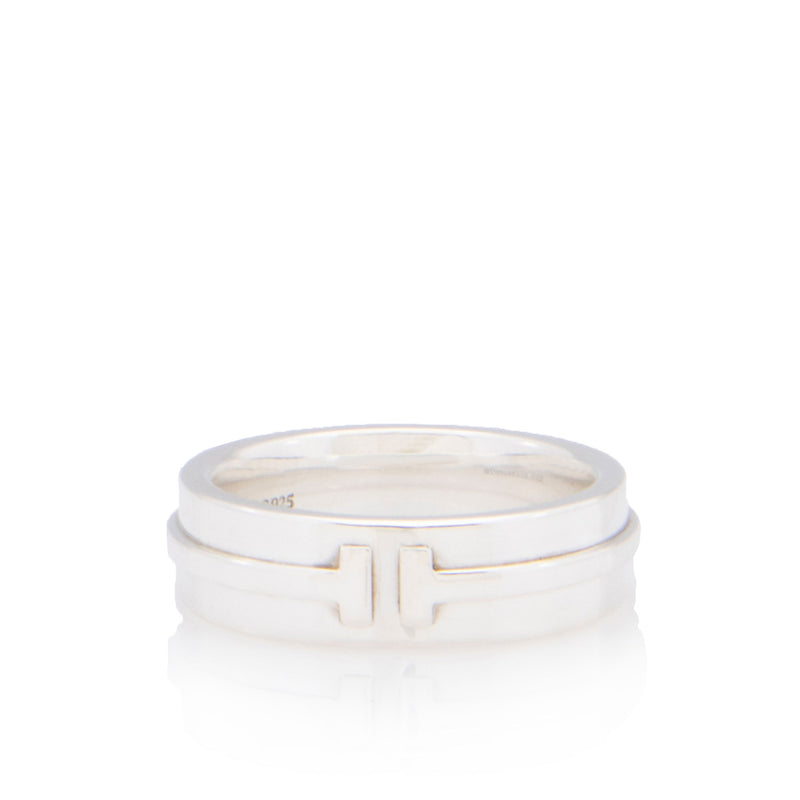 Tiffany & Co. Sterling Silver Tiffany T Ring - Size 7 (SHF-tEU3iI)