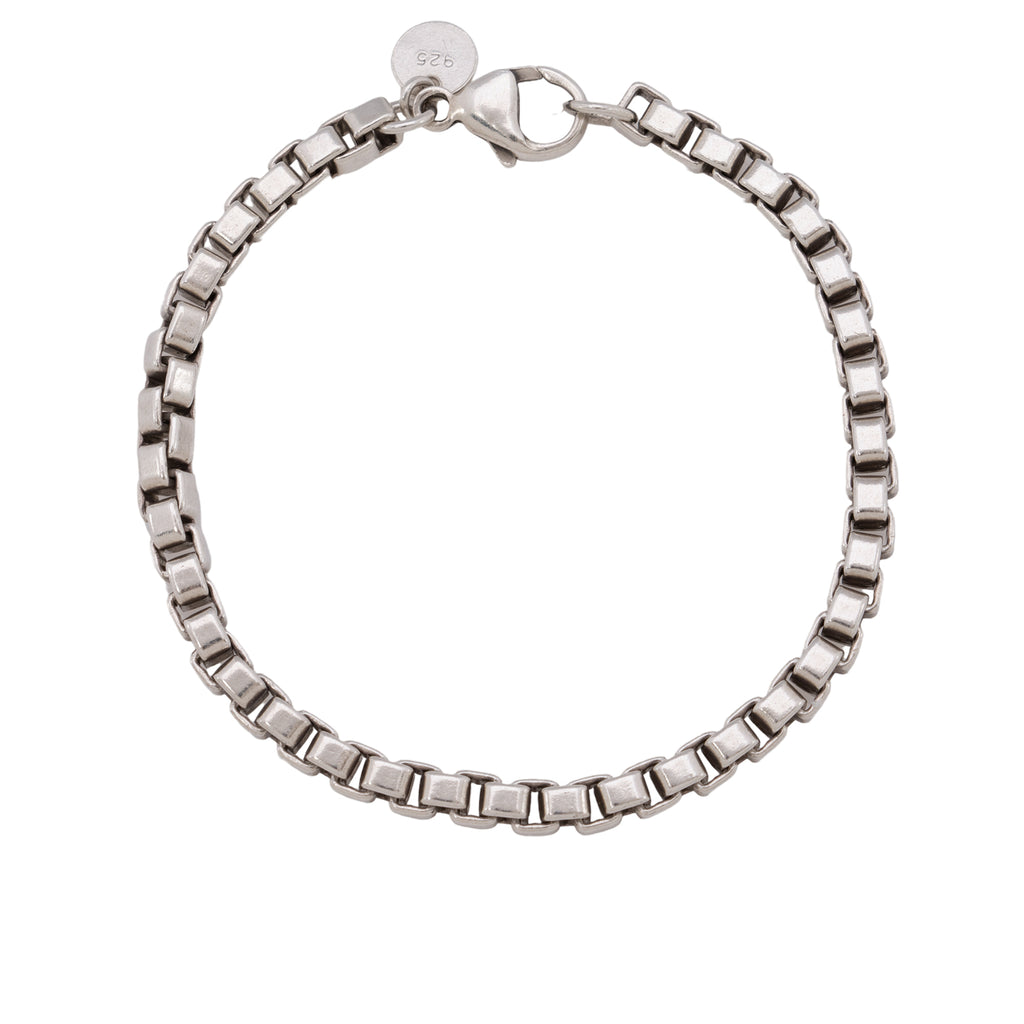 Venetian Link Bracelet in Silver, Size: Small