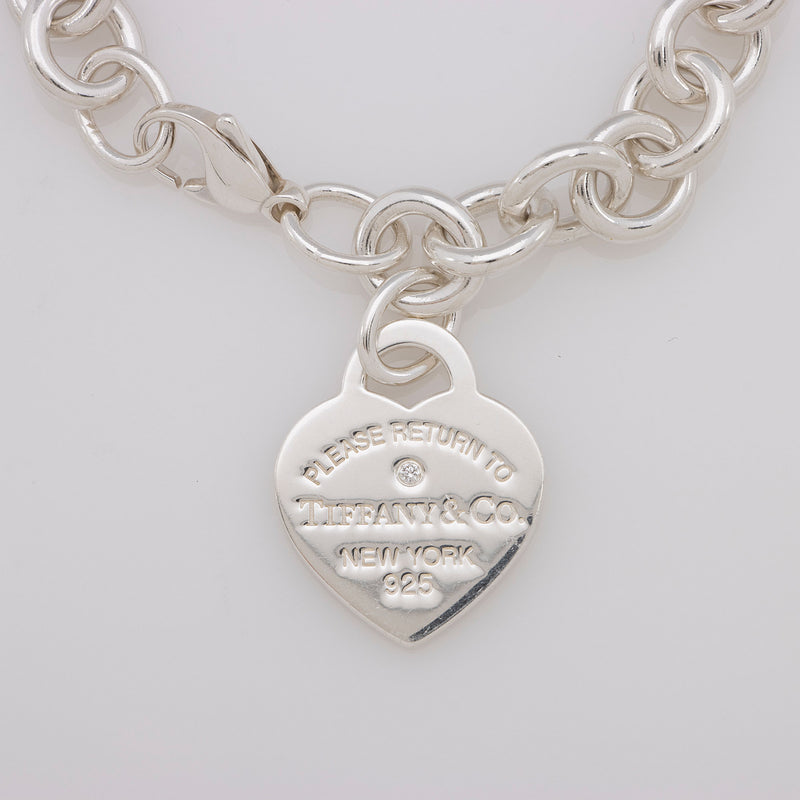 Tiffany  Co Elsa Peretti Silver Zodiac CANCER 10mm Link Bracelet   TheLuxuryExpress