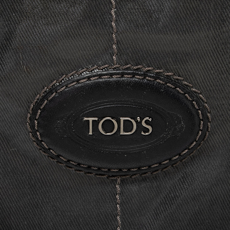 Tod's Coated Canvas G-Bag Sacca Grande Tote (SHF-y9QQsF)