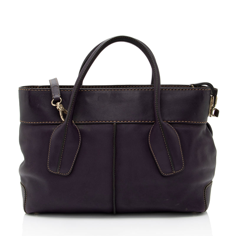 Tod's Leather D-Styling Bauletto Medium Satchel (SHF-XxnyBX)