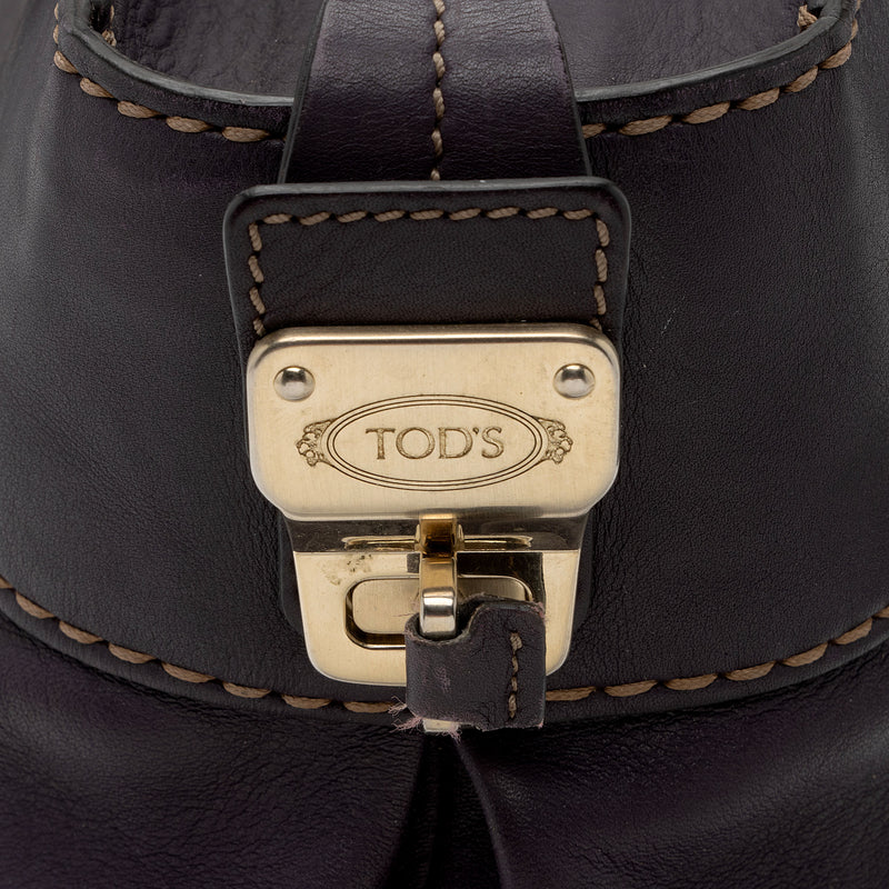 Tod's Leather D-Styling Bauletto Medium Satchel (SHF-XxnyBX)