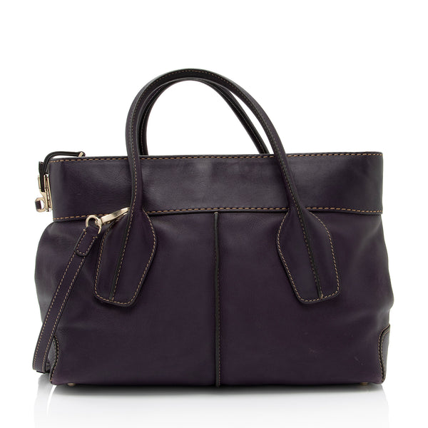 Tod's Leather D-Styling Bauletto Medium Satchel (SHF-XxnyBX)