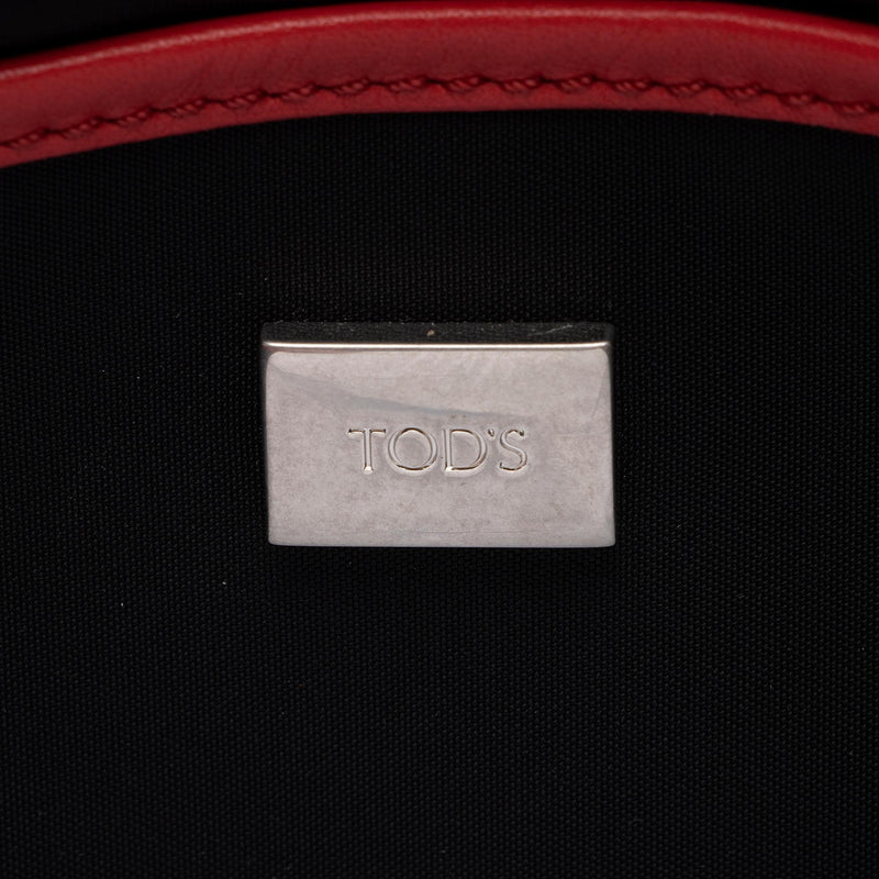 Tod's Leather Double T Chain Flap Bag (SHF-HZjYaX)