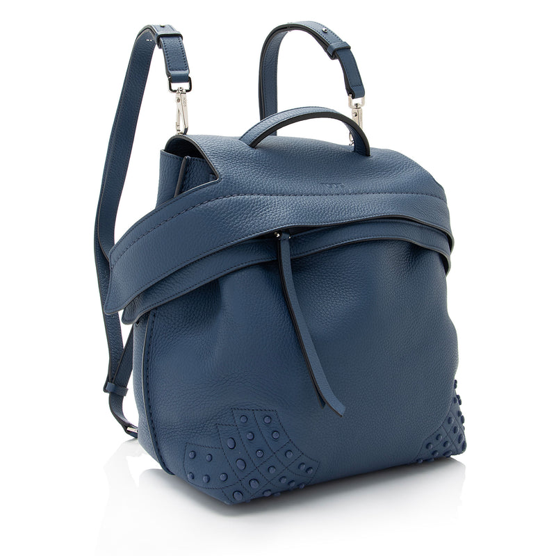 Tod's Leather Studded Wave Medium Backpack (SHF-JNkEwn)