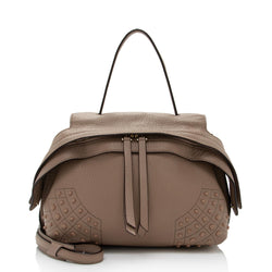 Tod's Leather Studded Wave Mini Satchel (SHF-bkByKz)