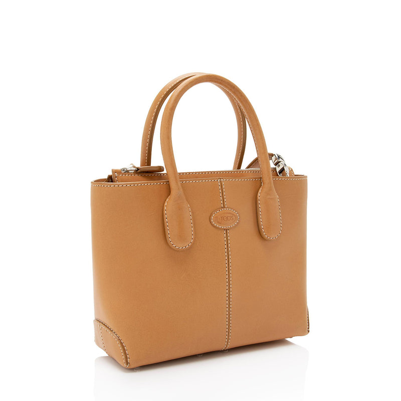 Tod's Smooth Calfskin D-Styling Mini Tote (SHF-aEA4JY)