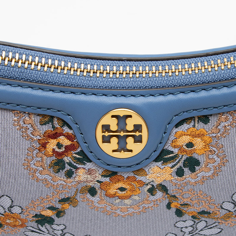 Tory Burch Brocade Leather Floral Studio Shoulder Bag (SHF-V9edxq)