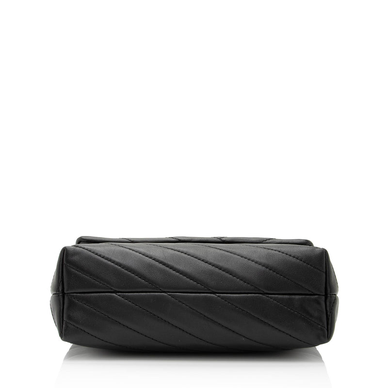 Tory Burch Chevron Leather Kira Small Convertible Shoulder Bag (SHF-ok –  LuxeDH