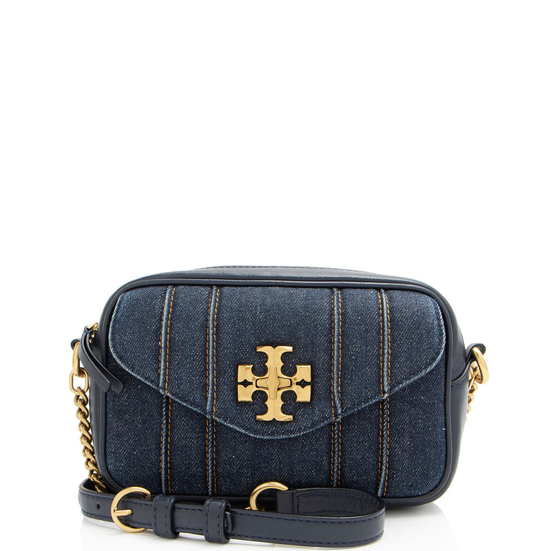 Tory Burch Denim Kira Mini Camera Bag (SHF-IYCS6h)