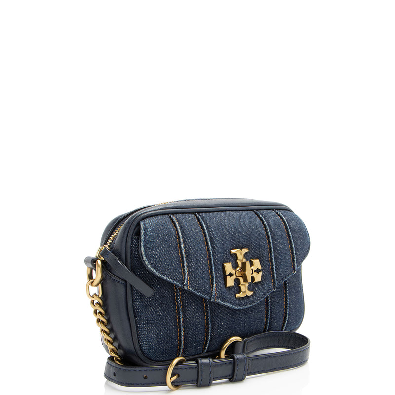 Tory Burch Denim Kira Mini Camera Bag (SHF-IYCS6h)