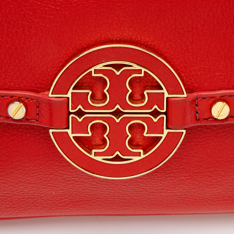 Tory Burch Leather Amanda Mini Crossbody (SHF-zMwfGK)