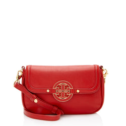 Tory Burch Leather Amanda Mini Crossbody (SHF-zMwfGK)