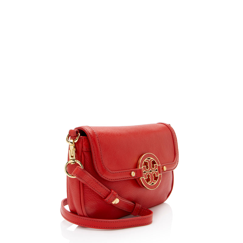 Tory Burch Leather Amanda Mini Crossbody (SHF-zMwfGK)