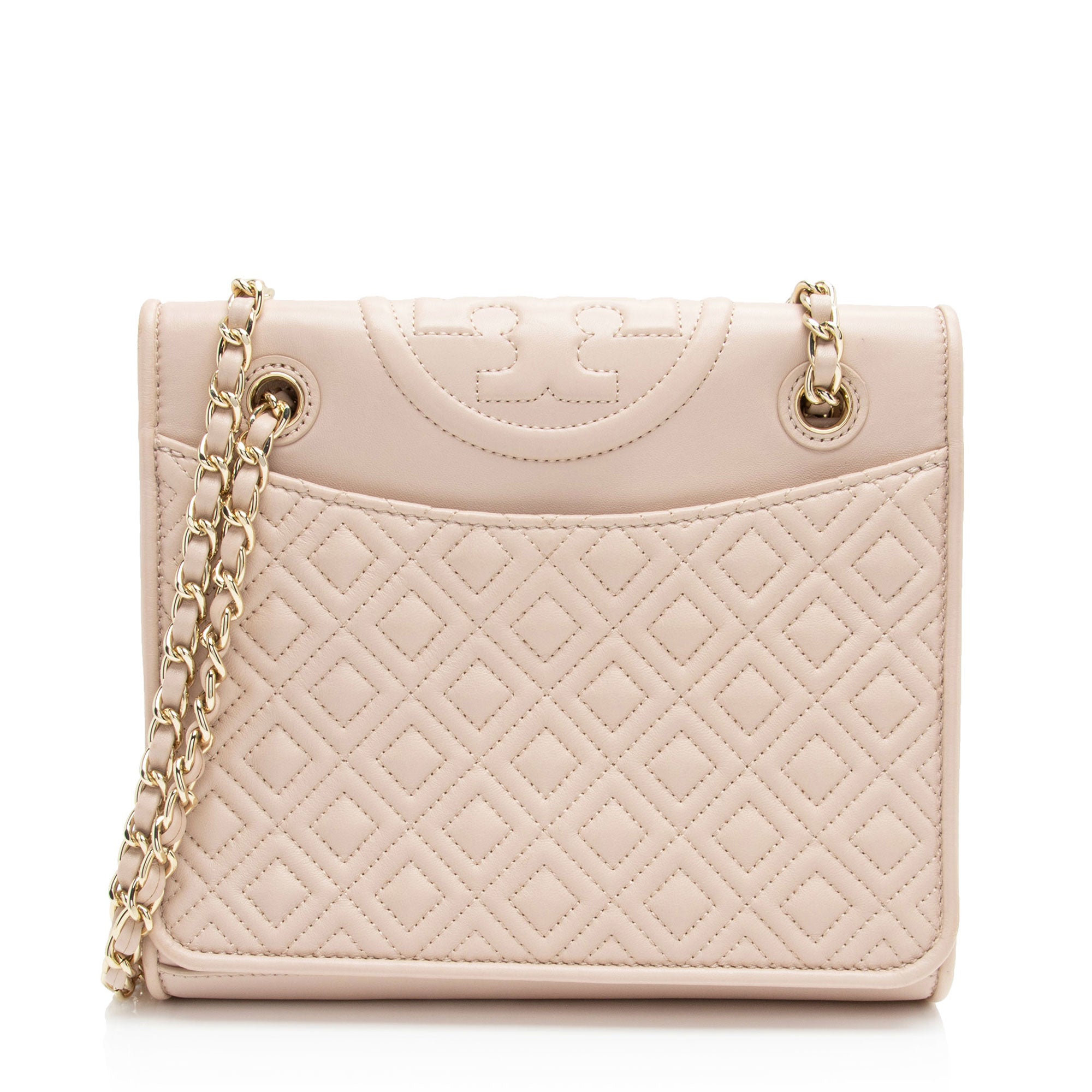 Tory Burch Leather Fleming Medium Shoulder Bag (SHF-5Tksxj)