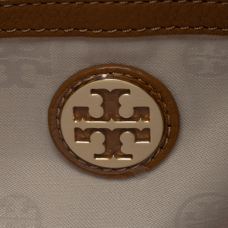 Tory Burch Leather Fold Over Amanda Crossbody (SHF-WxuzJ3)