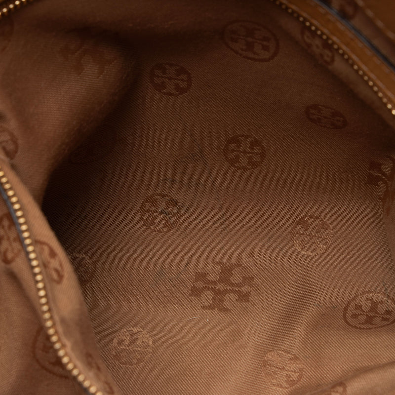 Tory Burch Leather Marion Tote (SHF-PwIzSA)