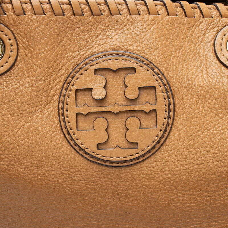 Tory Burch Leather Marion Tote (SHF-PwIzSA)