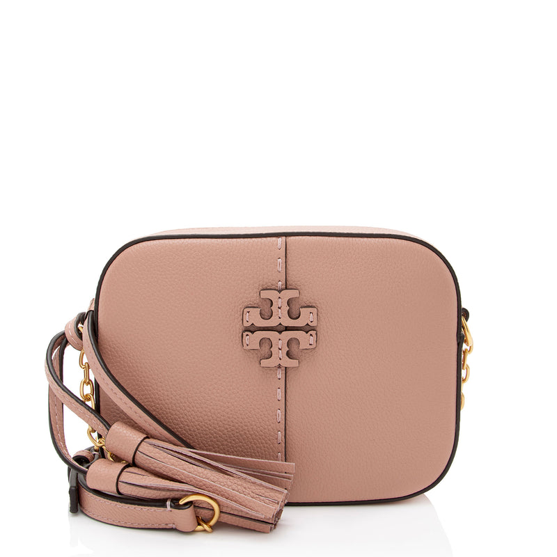 Tory Burch Leather McGraw Camera Bag (SHF-j2x2HH)