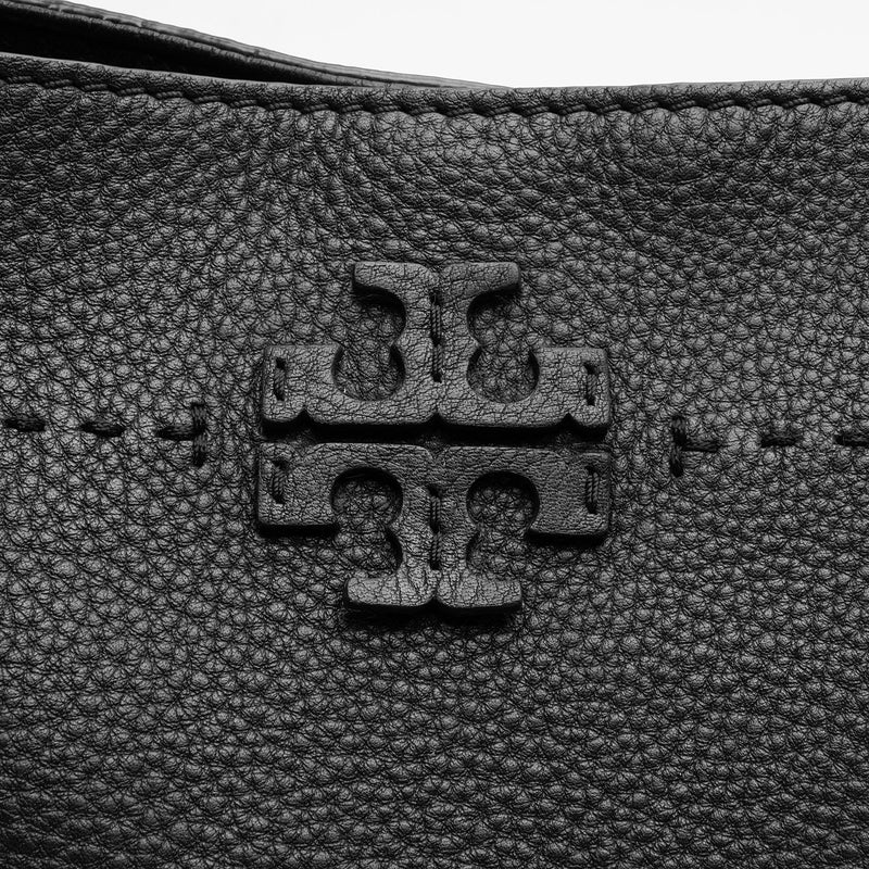 Tory Burch Leather McGraw Shoulder Bag (SHF-qrdcaw)