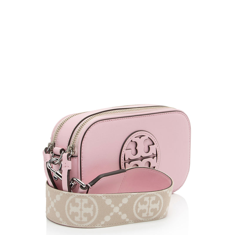 Tory Burch Leather Miller Mini Crossbody (SHF-AX46DU)