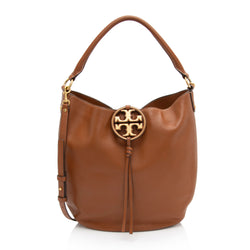 Tory Burch Leather Miller Slouchy Hobo (SHF-shy8Ga)