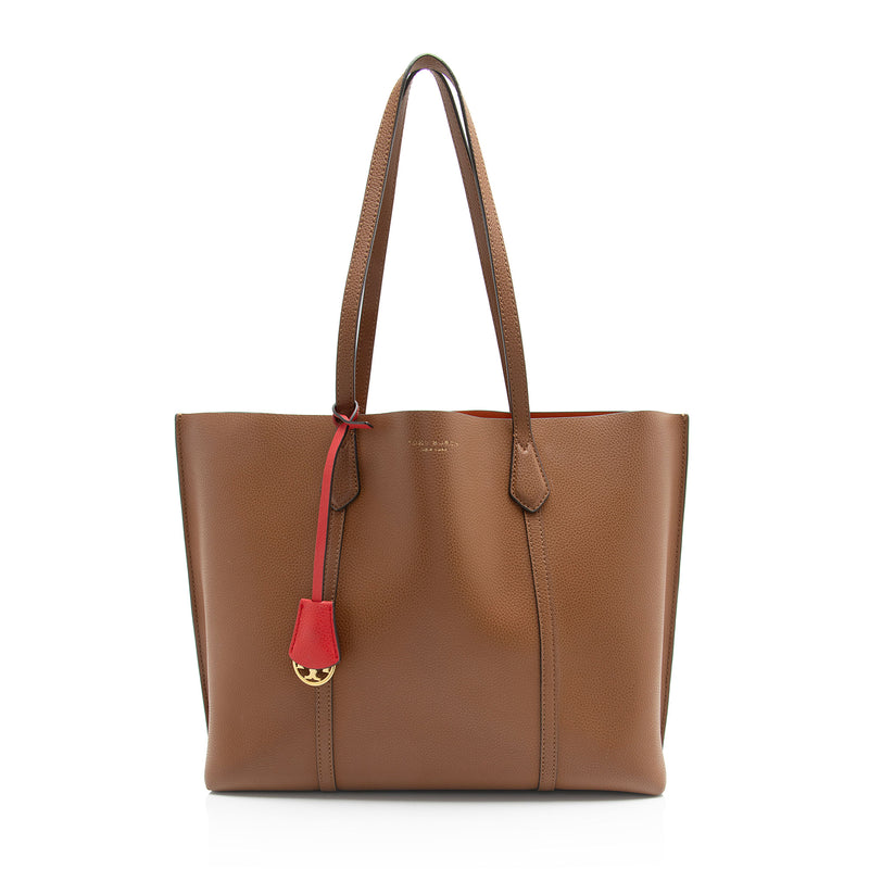 Tory Burch Leather Perry Triple Compartment Tote (SHF-M24eJ9)