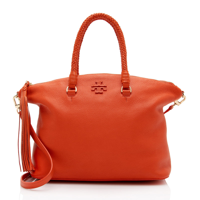 Tory burch taylor 2025 leather satchel