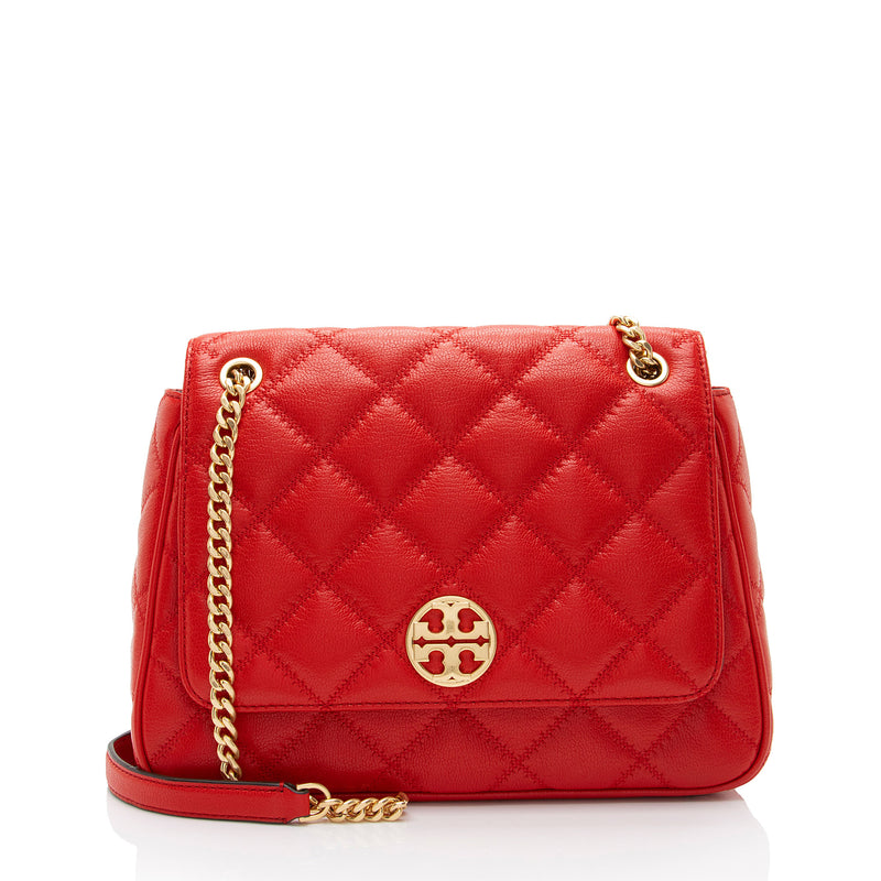 Tory Burch Quilted Leather Willa Medium Shoulder Bag (SHF-JmxrZY)