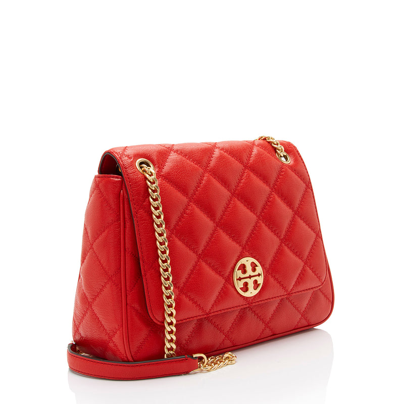 Tory Burch Quilted Leather Willa Medium Shoulder Bag (SHF-JmxrZY)