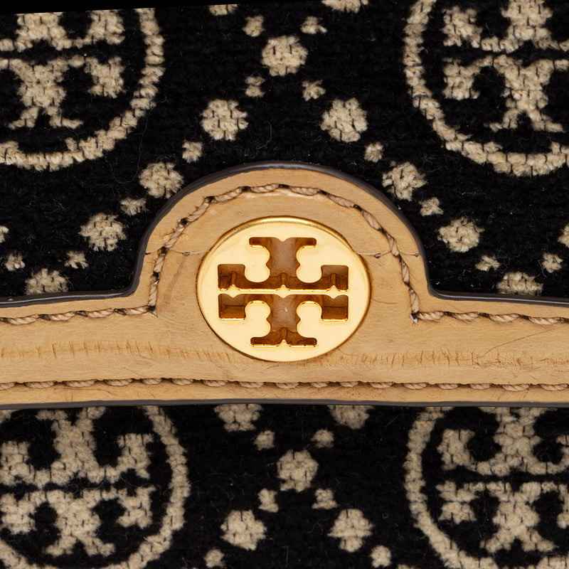 Tory Burch T Monogram Chenille Shoulder Bag (SHF-uLetj1)