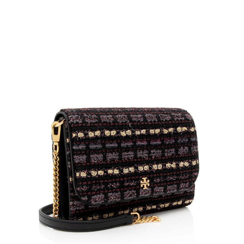 Tory Burch Tweed Emerson Wallet on Chain Bag (SHF-Fvuqij)