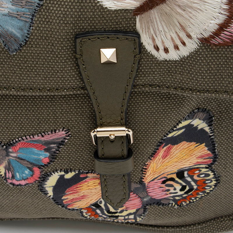 Valentino Embroidered Rockstud Butterfly Messenger (SHF-9zCtMb)