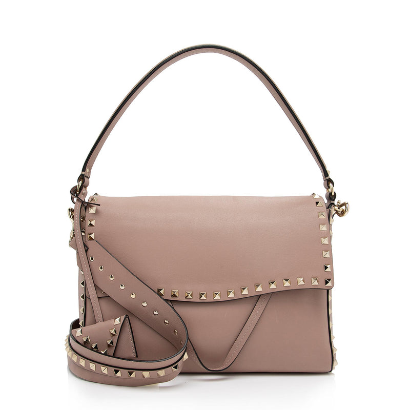 Valentino Garavani - Authenticated Micro Rockstud Handbag - Leather Red Plain for Women, Never Worn