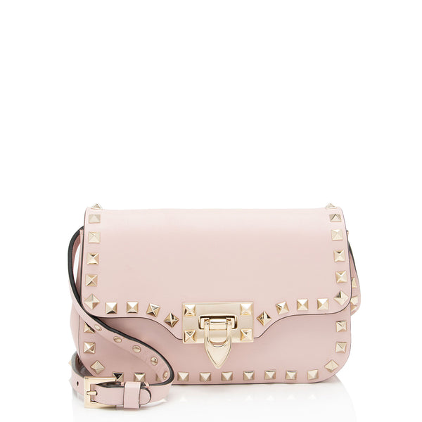 Valentino Leather Rockstud Small Crossbody (SHF-Ljp3RY)