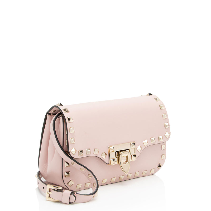 Valentino Leather Rockstud Small Crossbody (SHF-Ljp3RY)