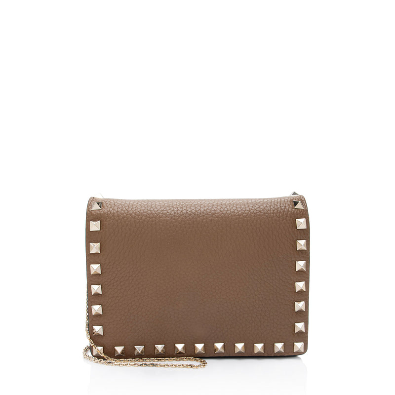 Valentino Leather Rockstud Pouch Crossbody (SHF-cV7Aio)