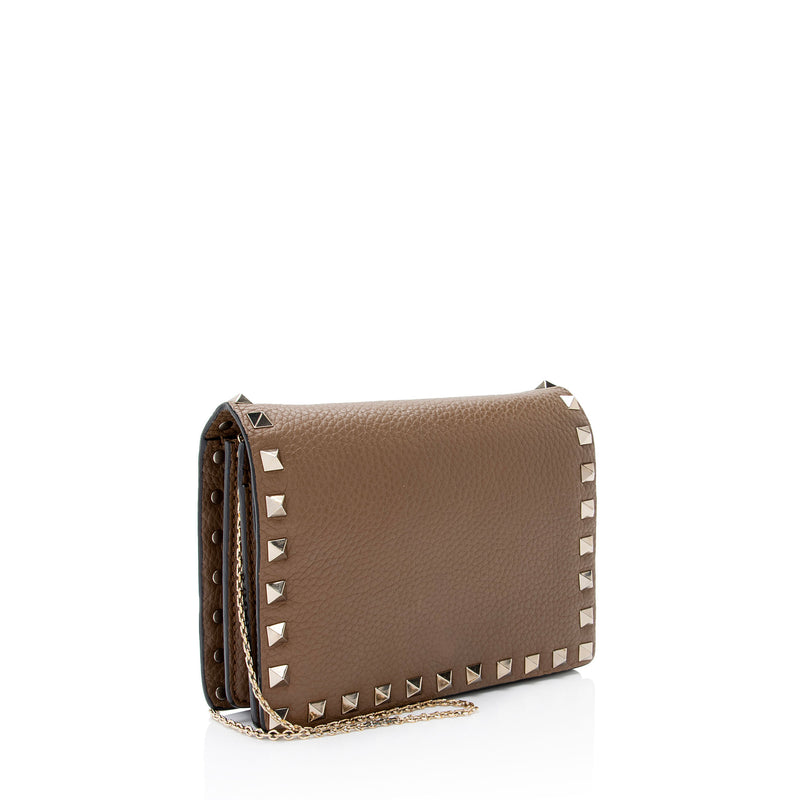 Valentino Leather Rockstud Pouch Crossbody (SHF-cV7Aio)