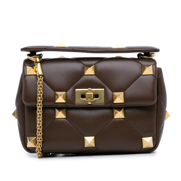 Valentino Medium Roman Stud Satchel (SHG-zYd3Gl)