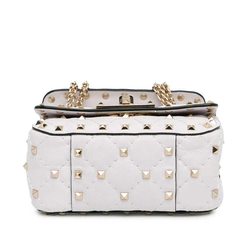 Valentino Mini RockStud Spike Satchel (SHG-gbUEN7)