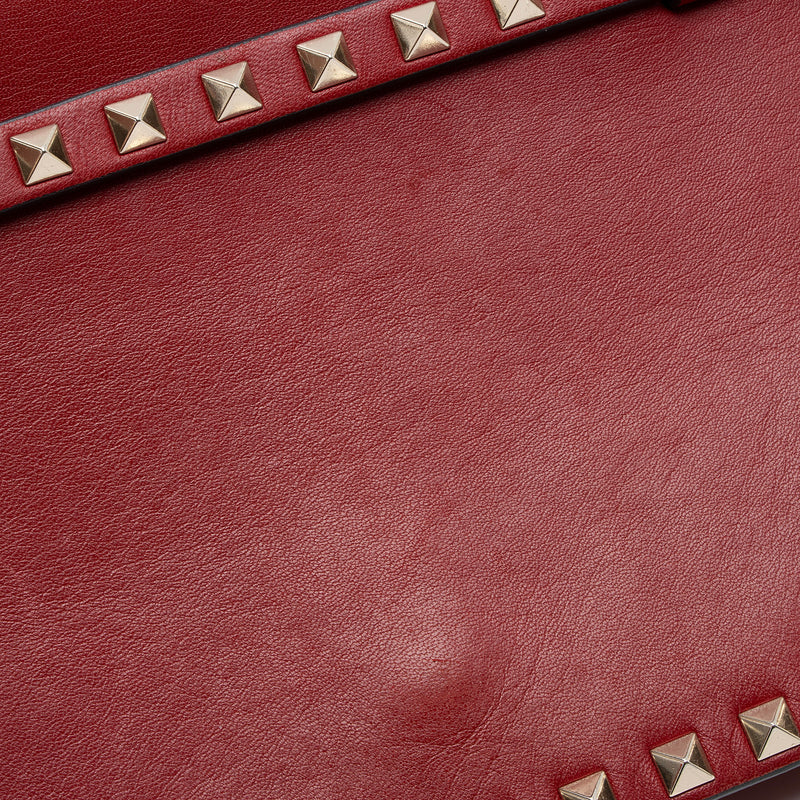 Valentino Nappa Leather Rockstud Clutch (SHF-wwXQKX)