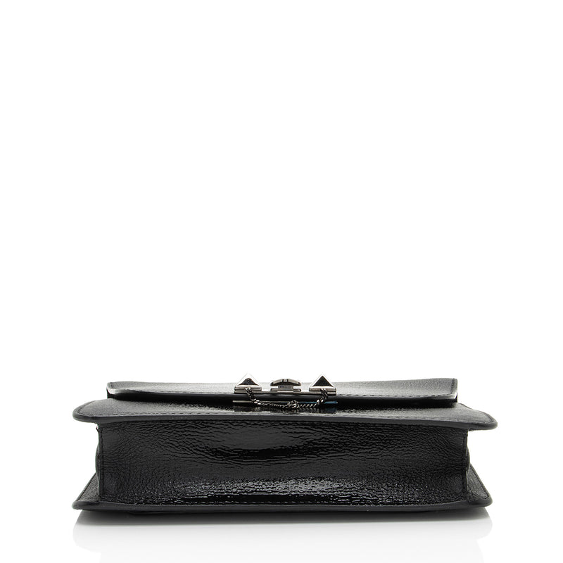 Valentino Patent Leather Demilune Small Shoulder Bag (SHF-MiI5Hn)