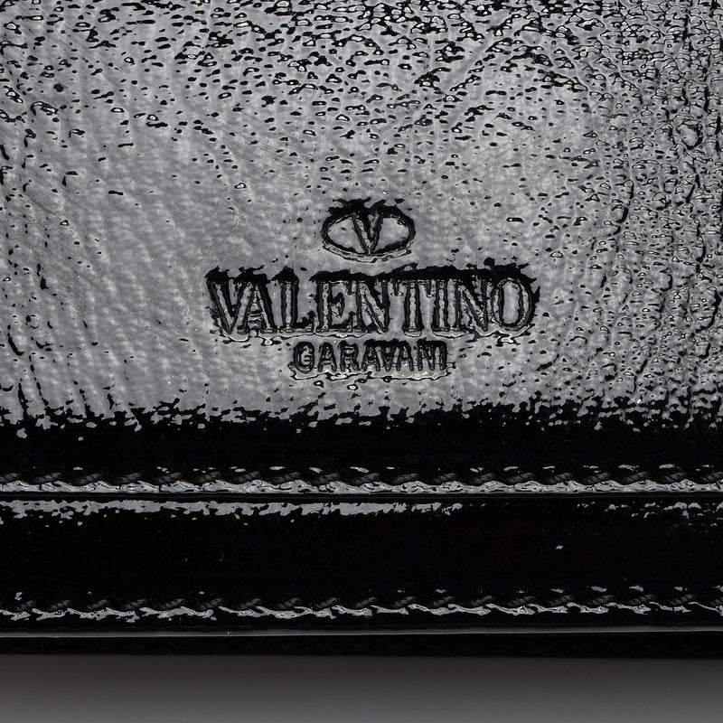 Valentino Patent Leather Demilune Small Shoulder Bag (SHF-MiI5Hn)