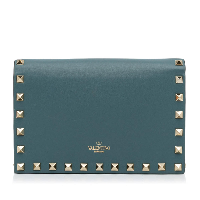 Valentino Rockstud Envelope Wallet on Chain SHG eNM8EB LuxeDH