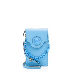 Versace Calfskin Palazzo Medusa Chain Crossbody Bag (SHF-5EitrB)