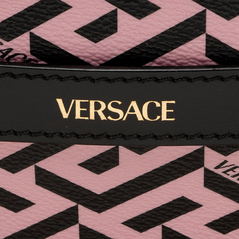 Versace La Greca Coated Canvas Crossbody (SHF-tSMLRq)