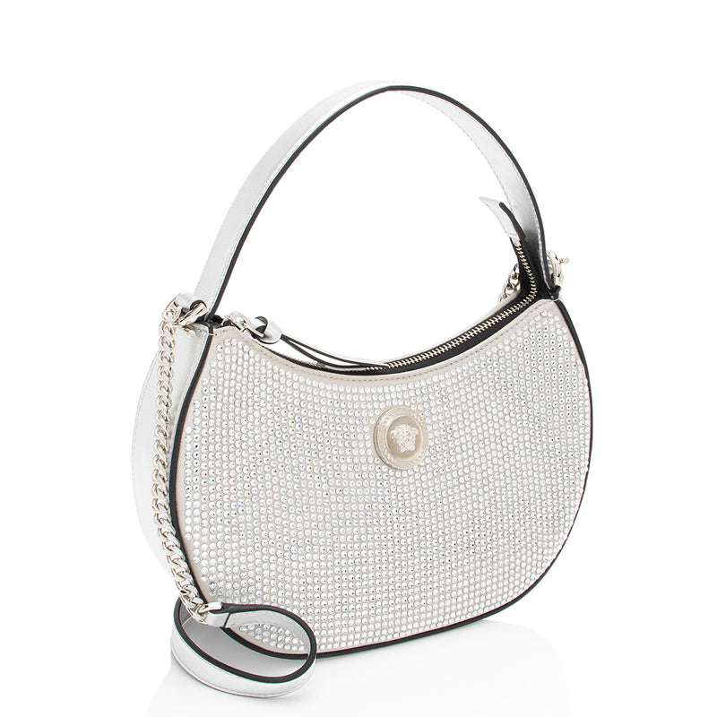 Versace Crystal La Medusa Half Moon Bag (SHF-65D0L1)