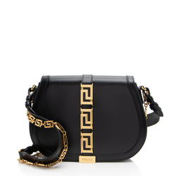 Versace Leather Greca Goddess Large Shoulder Bag (SHF-pk1AkB)